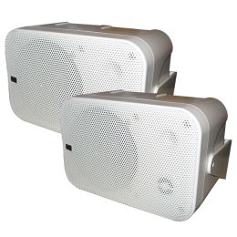 Poly-Planar MA-9060 100 Watt Box Speakers - White