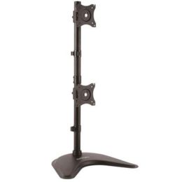 StarTech.com Vertical Dual Monitor Stand - Heavy Duty Steel - Monitors up to 27" - Vesa Monitor - Computer Monitor Stand
