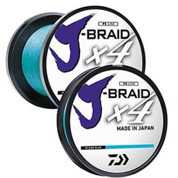 Daiwa J-Braid X4 300 Yard Spool 40LB Test - Island Blue