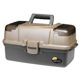 Plano Guide Series Three-Tray Tackle Box - Graphite & Sandstone