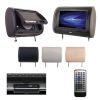 Power Acoustik 7" Headrest Monitor 3-Color Skins LCD/DVD USB/SD SOLD EACH