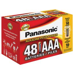 Panasonic Alkaline Size "AAA" Plus Power (48-Pack) Blister Box