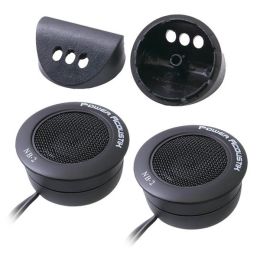 POWER ACOUSTIK 1" TWEETERS (Sold in pairs) NIOBIUM 200WATTS; 3-WAY MOUNTING