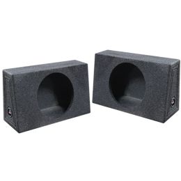 Qpower QBOMB Single 12" Empty Woofer Box Mounts behind seat