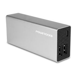 Powerocks Rose Stone Universal 6000mAh Power Bank Extended Battery, Silver