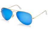 Ray Ban 3025 112/17 Aviator Gold Frame with BLUR MIRROR Lens -ALL SIZES  55mm , 58mm  , 62mm