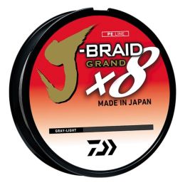 Daiwa J-Braid Grand 8X 300YDS Gray Light (Color: Gray, Material: Fiber)