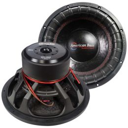 American Bass 15" Woofer 1500W RMS/3000W Max Dual 2 Ohm Voice Coils (Color: Black, Material: Diecast)